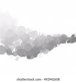 Bubbles Circle Dots Unique Black Bright Vector Background