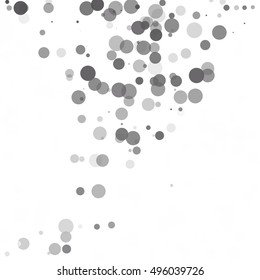 Bubbles Circle Dots Unique Black Bright Vector Background
