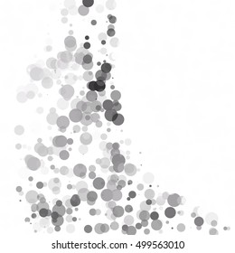 Bubbles Circle Dots Unique Black Bright Vector Background