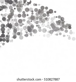 Bubbles Circle Dots Unique Black Bright Vector Background