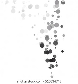 Bubbles Circle Dots Unique Black Bright Vector Background