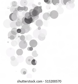 Bubbles Circle Dots Unique Black Bright Vector Background