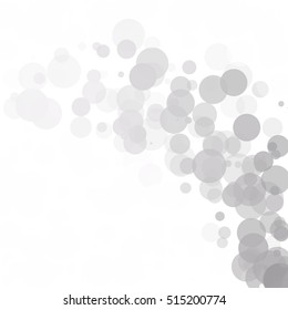 Bubbles Circle Dots Unique Black Bright Vector Background