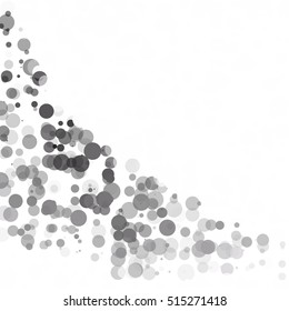Bubbles Circle Dots Unique Black Bright Vector Background