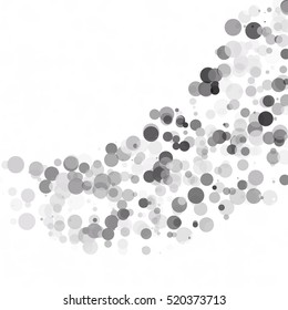 Bubbles Circle Dots Unique Black Bright Vector Background