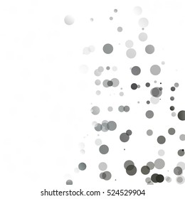 Bubbles Circle Dots Unique Black Bright Vector Background