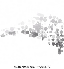Bubbles Circle Dots Unique Black Bright Vector Background