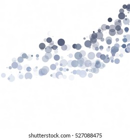 Bubbles Circle Dots Unique Black Bright Vector Background