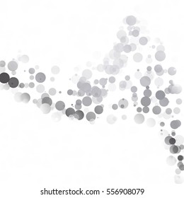 Bubbles Circle Dots Unique Black Bright Vector Background