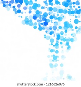 Bubbles Circle Dots Unique Blue Bright Vector Background