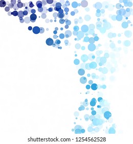 Bubbles Circle Dots Unique Blue Bright Vector Background