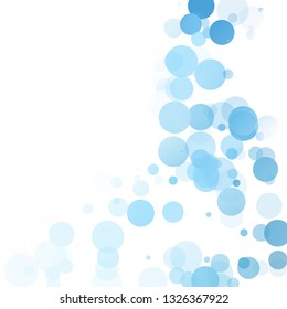 Bubbles Circle Dots Unique Blue Bright Vector Background