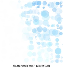 Bubbles Circle Dots Unique Blue Bright Vector Background