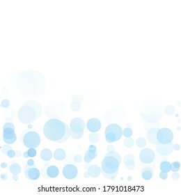 Bubbles Circle Dots Unique Blue Bright Vector Background