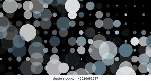 Bubbles Circle Dots Unique Blue Bright Vector Background