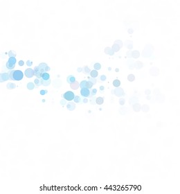 Bubbles Circle Dots Unique Blue Bright Vector Background