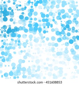 Bubbles Circle Dots Unique Blue Bright Vector Background