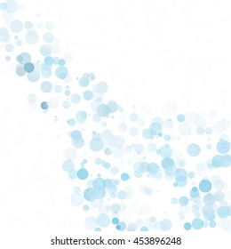 Bubbles Circle Dots Unique Blue Bright Vector Background