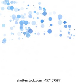 Bubbles Circle Dots Unique Blue Bright Vector Background