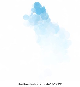 Bubbles Circle Dots Unique Blue Bright Vector Background