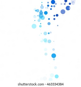 Bubbles Circle Dots Unique Blue Bright Vector Background