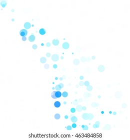 Bubbles Circle Dots Unique Blue Bright Vector Background