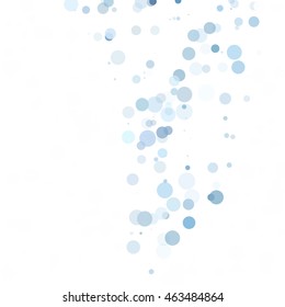 Bubbles Circle Dots Unique Blue Bright Vector Background