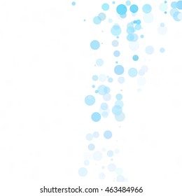 Bubbles Circle Dots Unique Blue Bright Vector Background