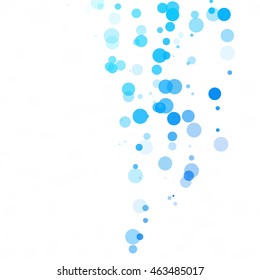 Bubbles Circle Dots Unique Blue Bright Vector Background