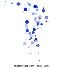 Bubbles Circle Dots Unique Blue Bright Vector Background
