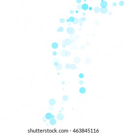 Bubbles Circle Dots Unique Blue Bright Vector Background
