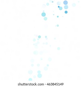 Bubbles Circle Dots Unique Blue Bright Vector Background