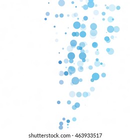Bubbles Circle Dots Unique Blue Bright Vector Background