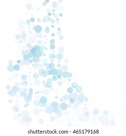 Bubbles Circle Dots Unique Blue Bright Vector Background