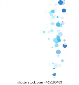 Bubbles Circle Dots Unique Blue Bright Vector Background