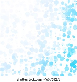 Bubbles Circle Dots Unique Blue Bright Vector Background