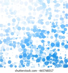 Bubbles Circle Dots Unique Blue Bright Vector Background