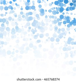 Bubbles Circle Dots Unique Blue Bright Vector Background