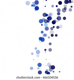 Bubbles Circle Dots Unique Blue Bright Vector Background