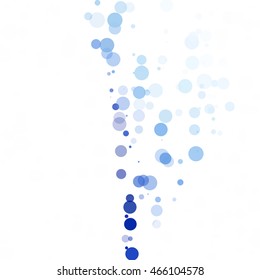 Bubbles Circle Dots Unique Blue Bright Vector Background