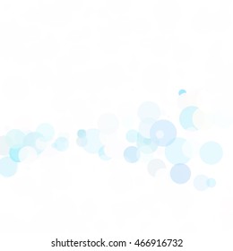 Bubbles Circle Dots Unique Blue Bright Vector Background