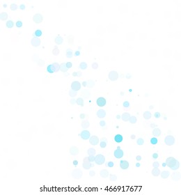 Bubbles Circle Dots Unique Blue Bright Vector Background