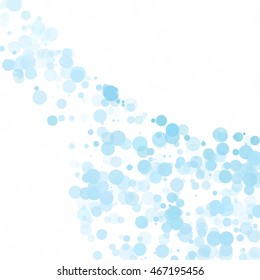 Bubbles Circle Dots Unique Blue Bright Vector Background