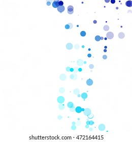 Bubbles Circle Dots Unique Blue Bright Vector Background