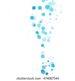 Bubbles Circle Dots Unique Blue Bright Vector Background