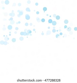 Bubbles Circle Dots Unique Blue Bright Vector Background