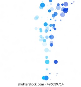 Bubbles Circle Dots Unique Blue Bright Vector Background