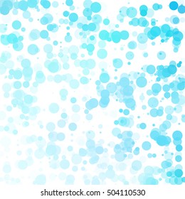 Bubbles Circle Dots Unique Blue Bright Vector Background