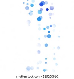Bubbles Circle Dots Unique Blue Bright Vector Background