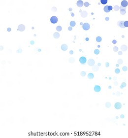 Bubbles Circle Dots Unique Blue Bright Vector Background